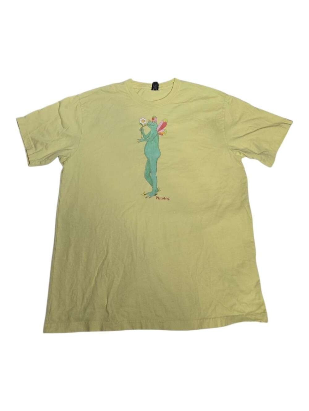 PLEASING Harry Styles sunshine yellow Shroom Bloom tee shirt unisex L
